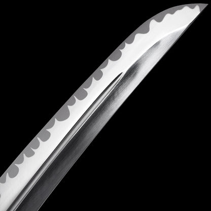 Gold Handle & Blue Marbled Saya Tanto