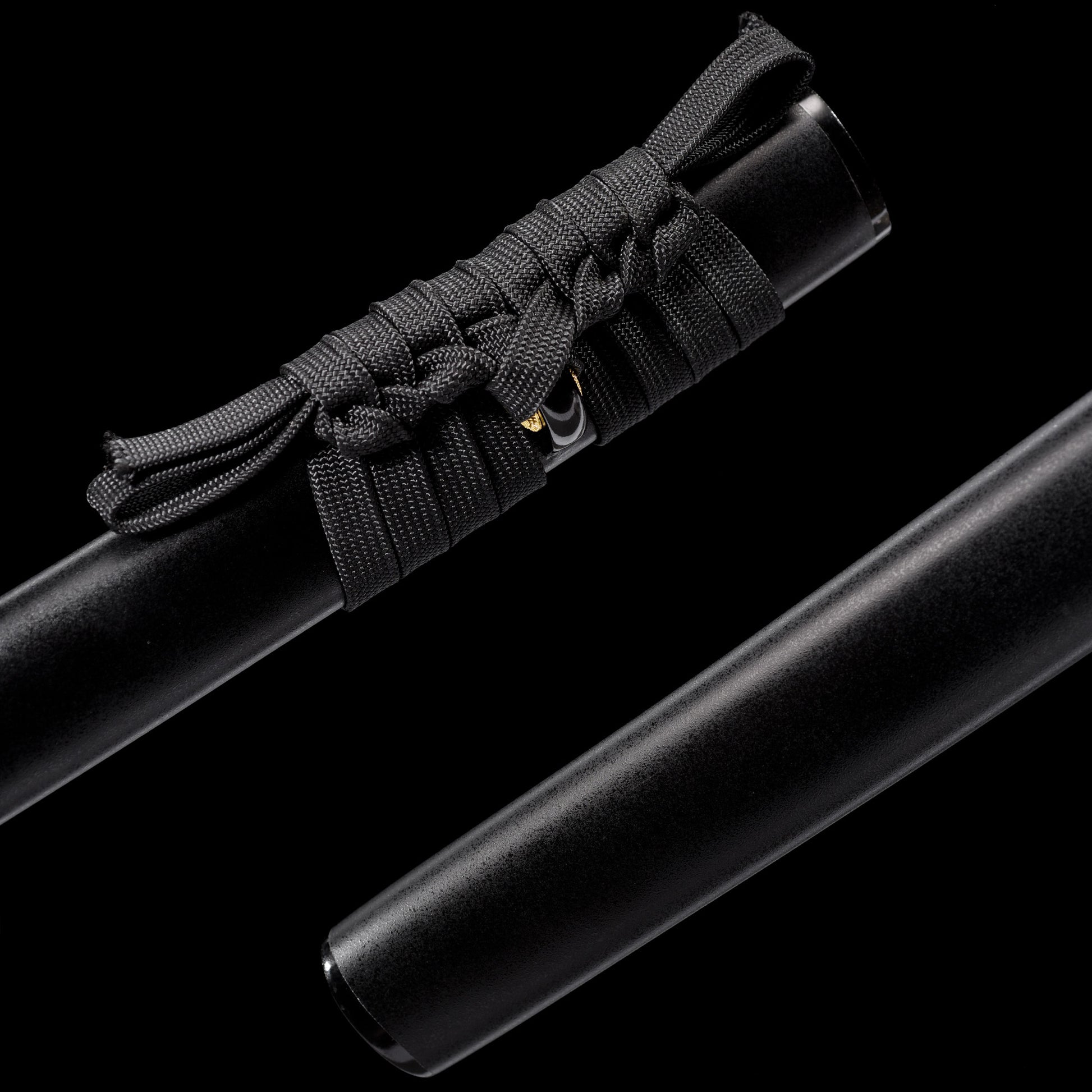 Katana sword habaki and seppa detail - blade collar and spacer close-up