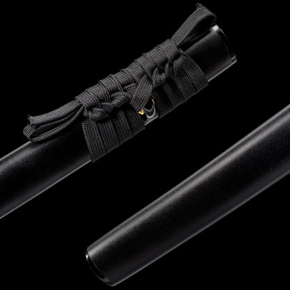 Katana sword habaki and seppa detail - blade collar and spacer close-up
