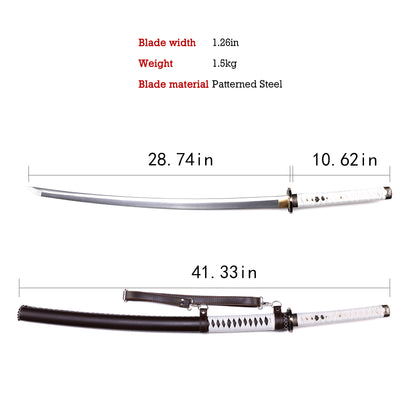 "The Walking Dead" character Mijiong, the Saber Lady, wields a patterned steel samurai sword