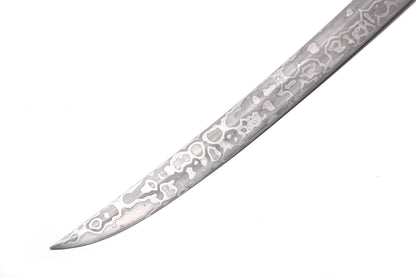 Solid Purple Sandalwood Saya Hand Cloud Carved Brass Fittings Premium Sword
