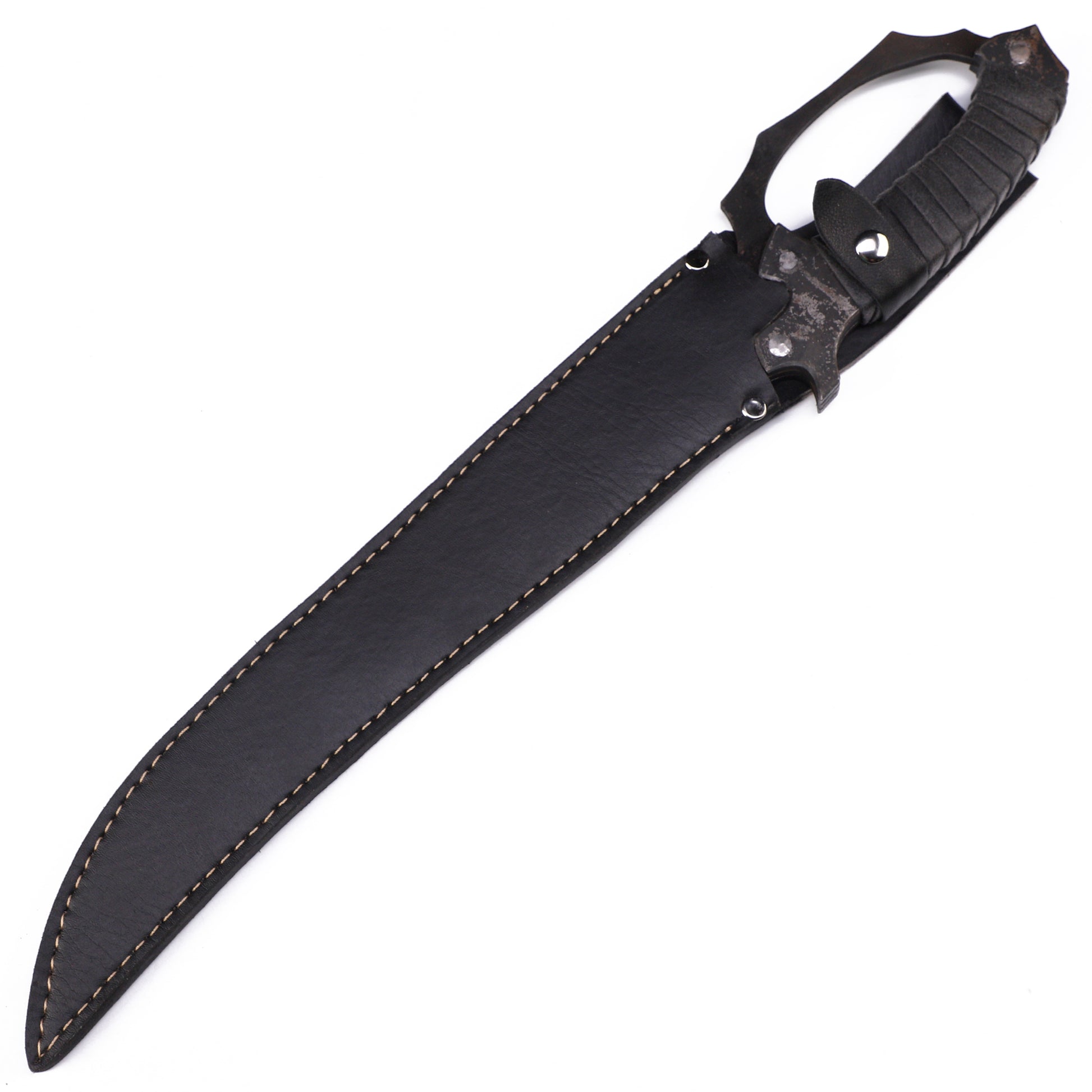 Back view of scabbard: Captain Dagger Sword - details of scabbard