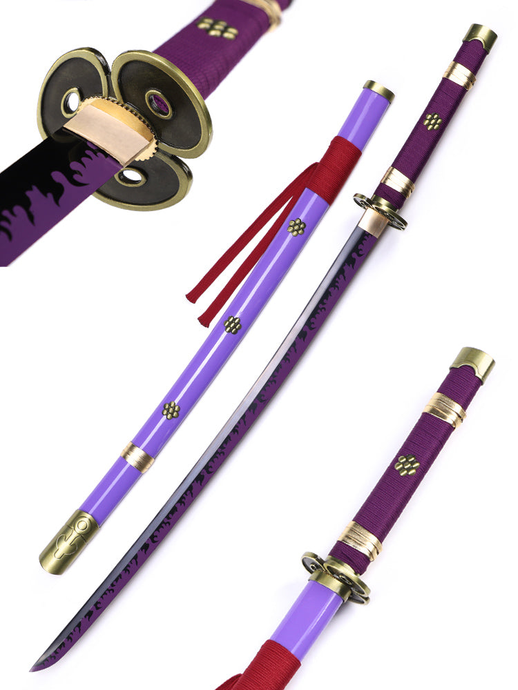 Zoro Enma sword with saya scabbard - One Piece anime replica full set view