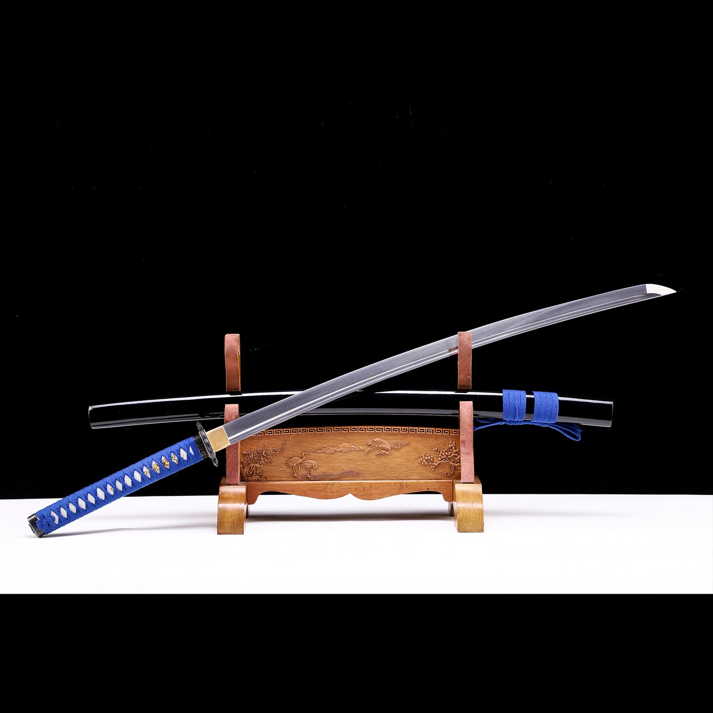 Blue Handle & Black Saya Samurai Katana