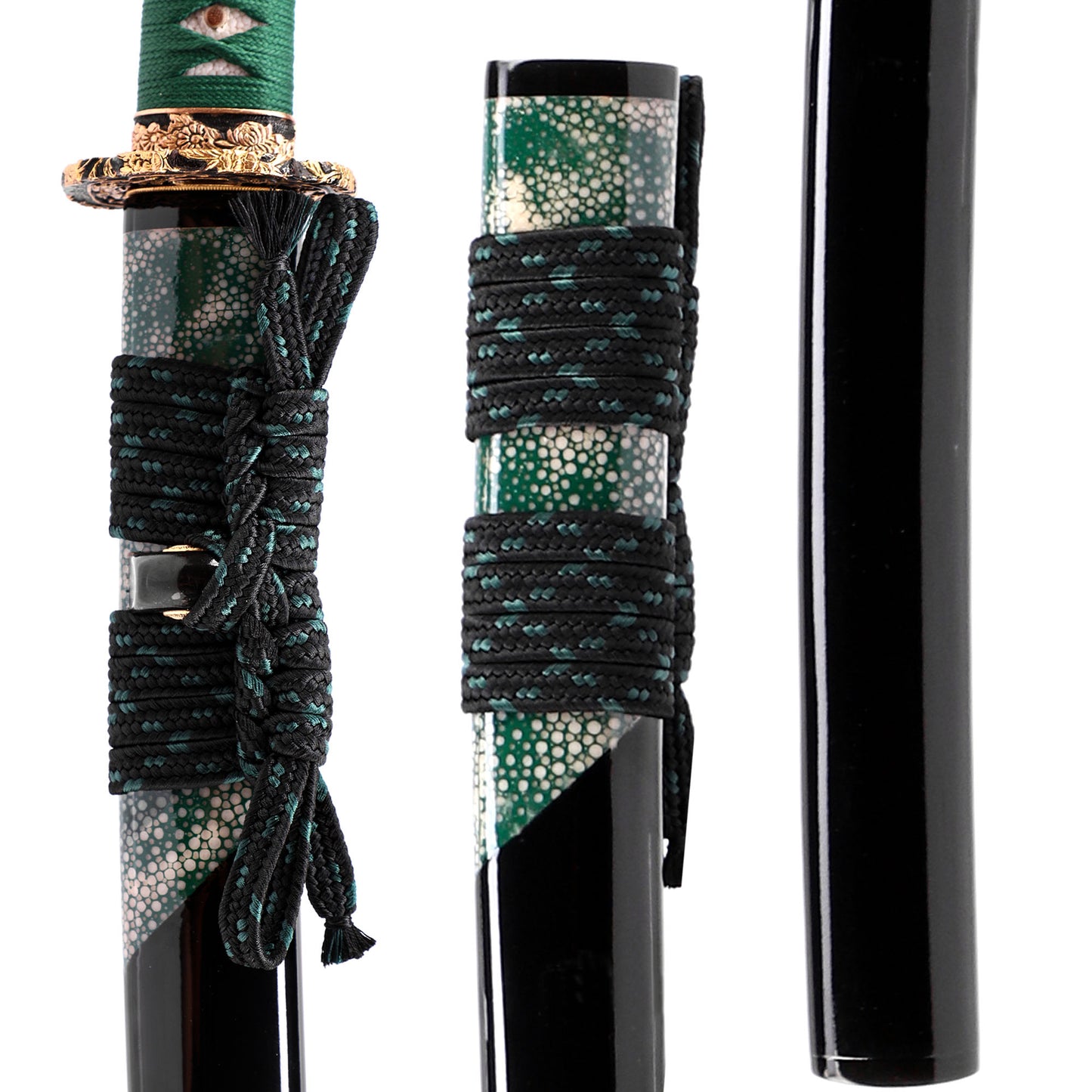 Texture steel katana clay tempered hamon Sword Sheath Display