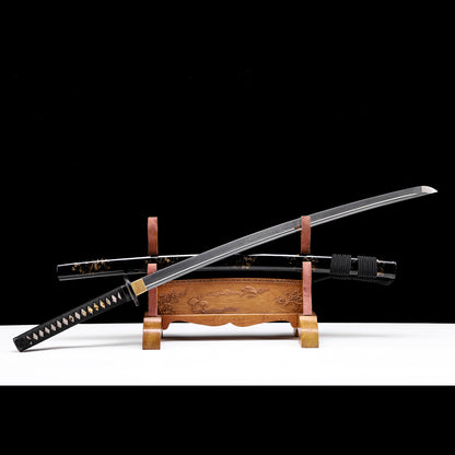 Black Saya with Gold Foil Samurai Katana