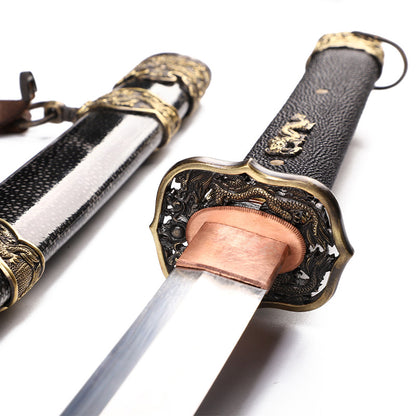 Black Pearl Skin Textured Samurai Katana