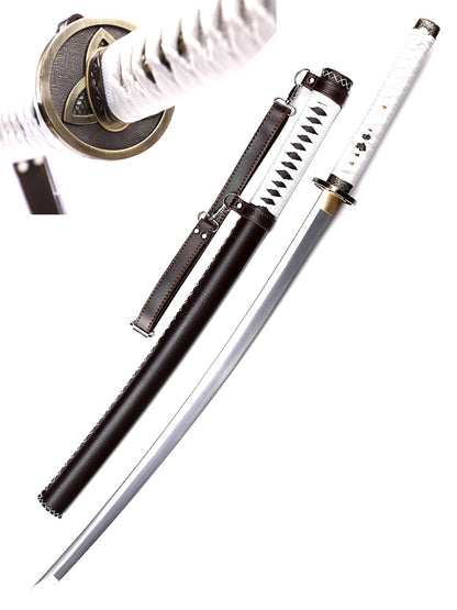 "The Walking Dead" character Mijiong, the Saber Lady, wields a patterned steel samurai sword