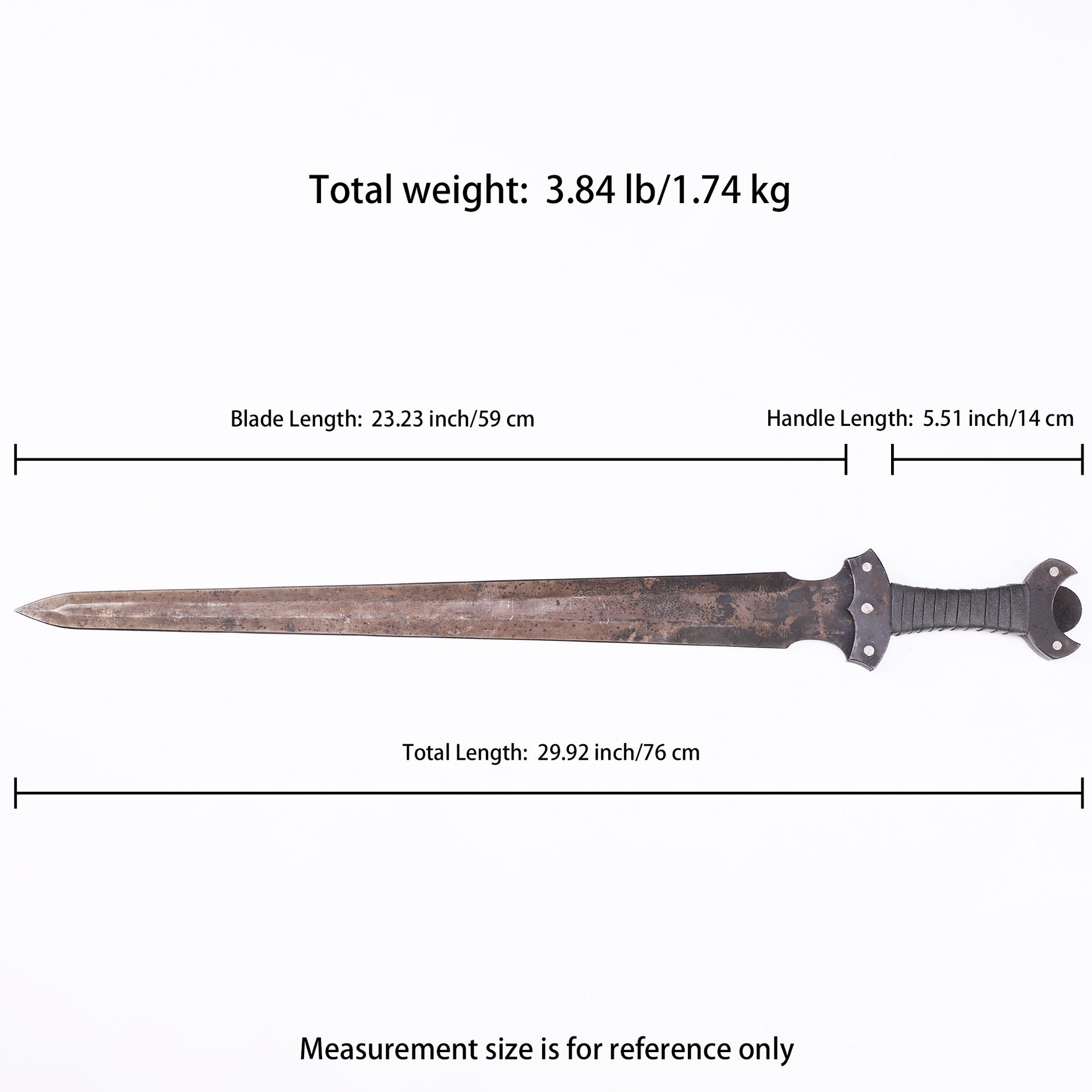 Dimensional drawing: [Miking tactical knife] - Dimensional annotation
