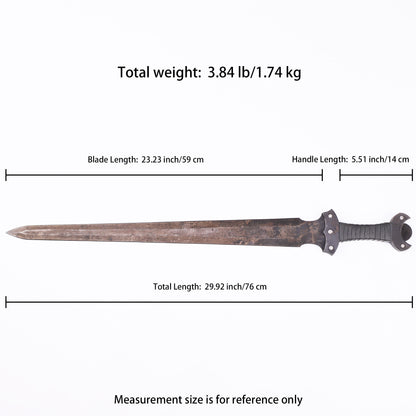 Dimensional drawing: [Miking tactical knife] - Dimensional annotation