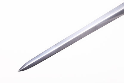 Medieval European Two-Handed Sword, Crossguard Ruby Pommel Full