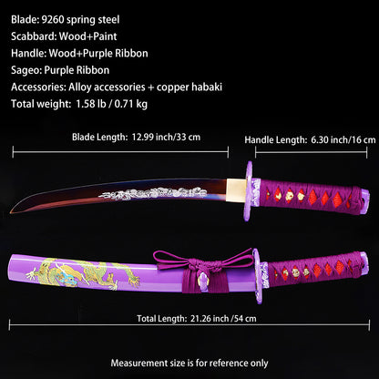 Purple Handle & Saya Tanto