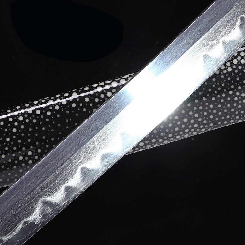 Black Pearl Skin Textured Samurai Katana
