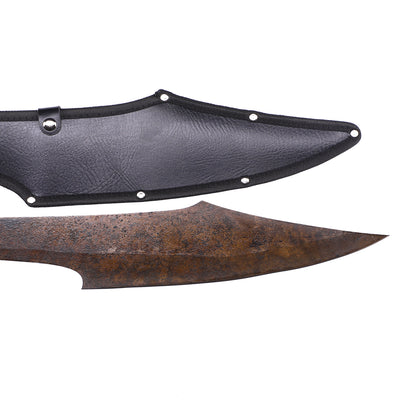Spartan warrior sword replica with leaf-shaped blade - Detail drawing of blade