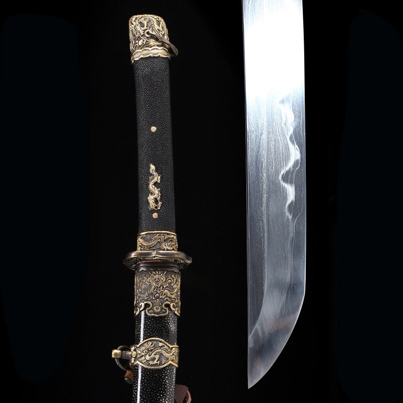 Black Pearl Skin Textured Samurai Katana