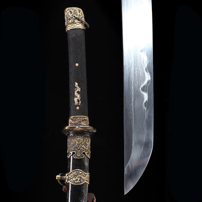 Black Pearl Skin Textured Samurai Katana