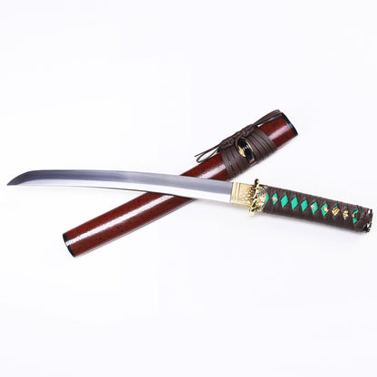 Red Saya & Green Handle Tanto