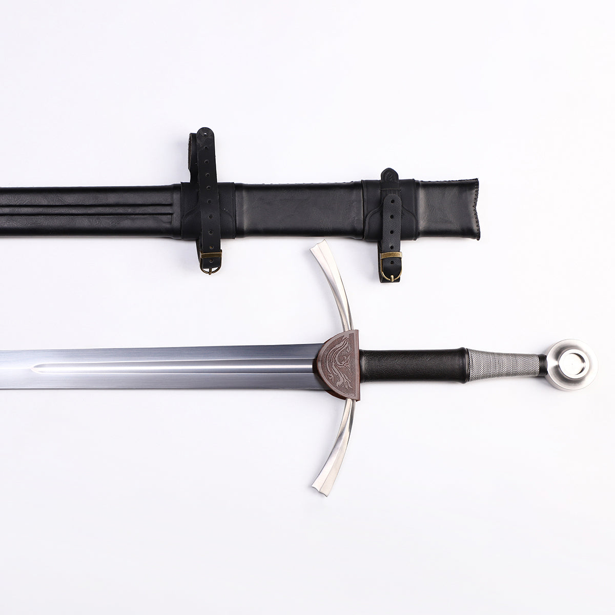 Rhinelander bastard sword fuller groove close-up - blade channel and geometry detail