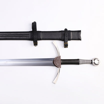 Rhinelander bastard sword fuller groove close-up - blade channel and geometry detail