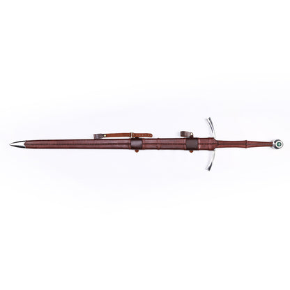 Medieval longsword 52 inch plan view 