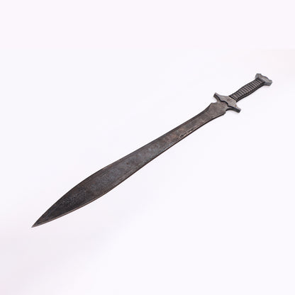 Tactical Roman Sword blade close-up - razor sharp edge and fuller detail