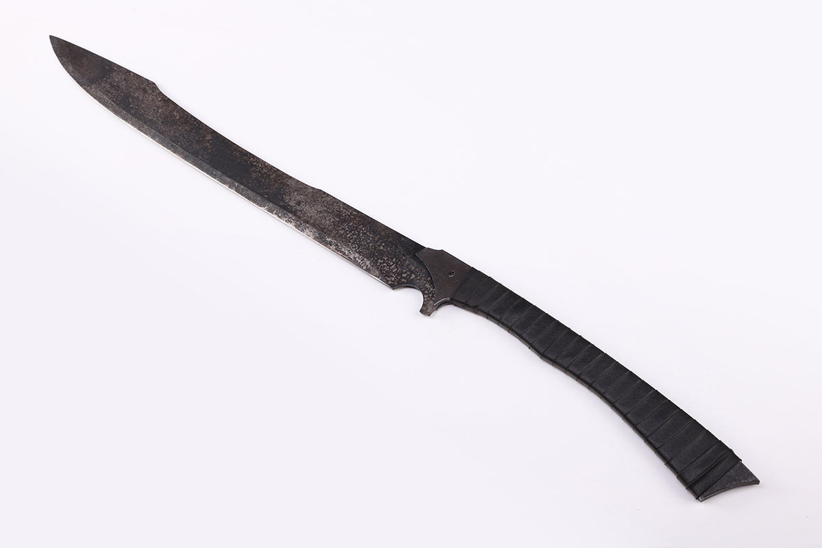 Tactical Shark Sword guard close-up - protective crossguard detail