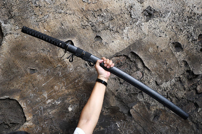 Black Musashi Katana Tactical Sword  - Handheld image