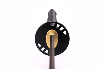 Hattori Hanzo Katana tsuba guard detail - decorative hand guard close-up