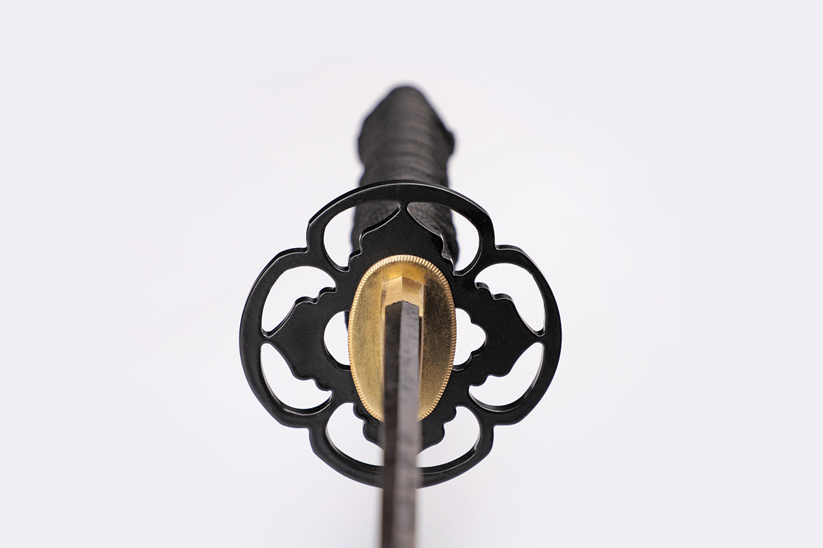 handmade Japanese katana - Detail drawing of hand guard