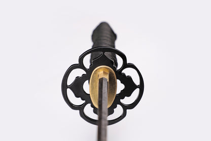 handmade Japanese katana - Detail drawing of hand guard