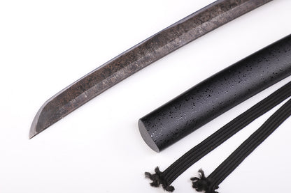 handmade Japanese katana - sword tip detail 