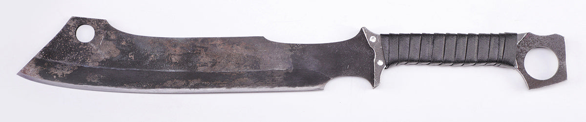 Tactical Overbuilt Knife-  full length view - heavy duty fixed blade knife