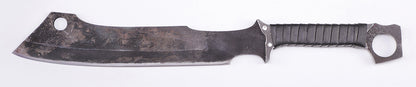 Tactical Overbuilt Knife-  full length view - heavy duty fixed blade knife