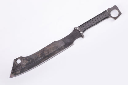 Tactical Overbuilt Knife side profile - thick spine overbuilt blade