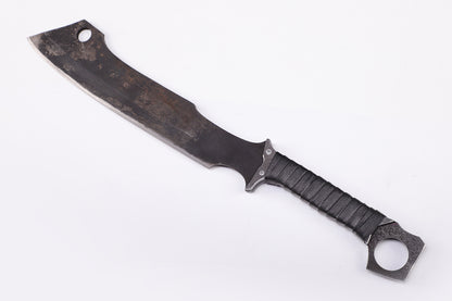 Tactical Overbuilt Knife spine close-up