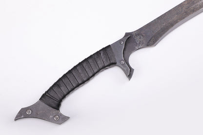 Crazy Shark sword flat lay - blade and handle overview