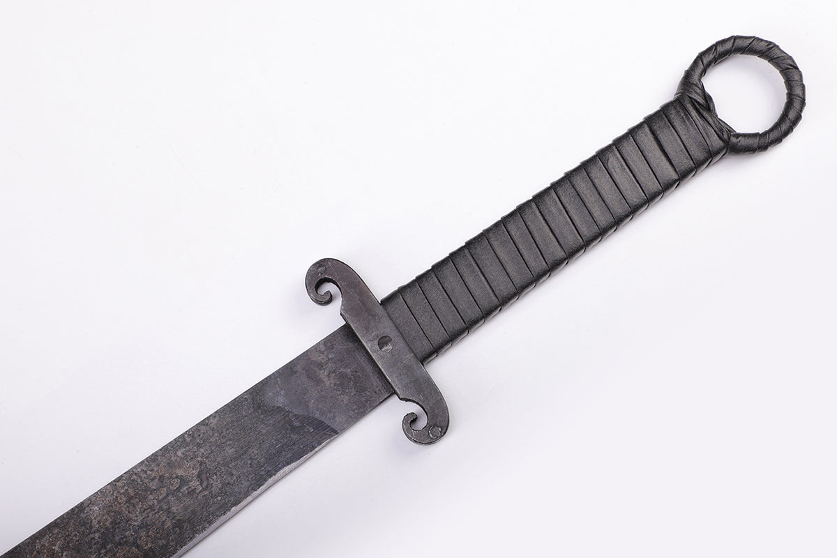 Huan Shou Dao ring pommel handle detail - traditional Chinese craftsmanship