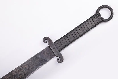 Huan Shou Dao ring pommel handle detail - traditional Chinese craftsmanship