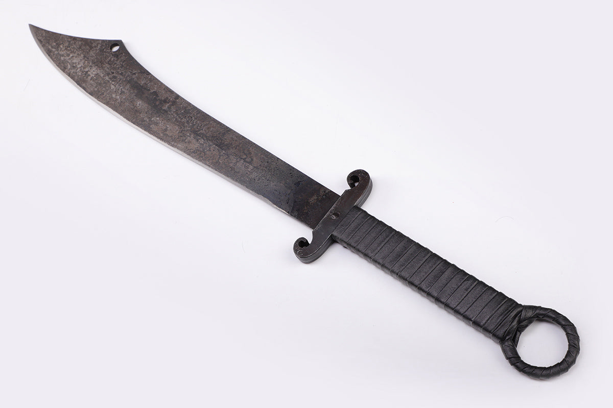 Huan Shou Dao Oblique diagram- blade close-up - sharp edge and fuller detail