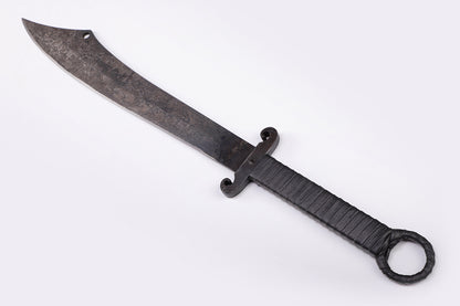 Huan Shou Dao Oblique diagram- blade close-up - sharp edge and fuller detail